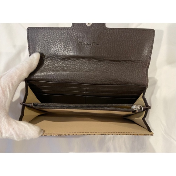 ✨Authentic Vintage Christian Dior Diorissimo Oblique Monogram Wallet On Chain - Picture 13 of 15